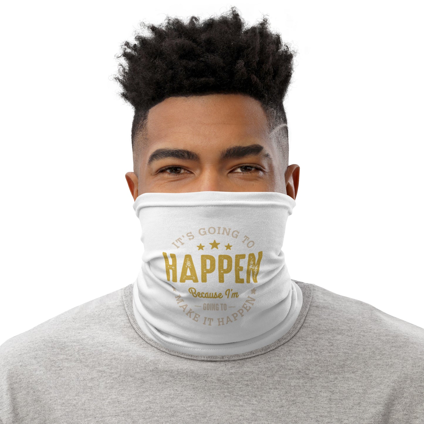 Mens It' Going To Happen Neck Gaiter - Pixellly