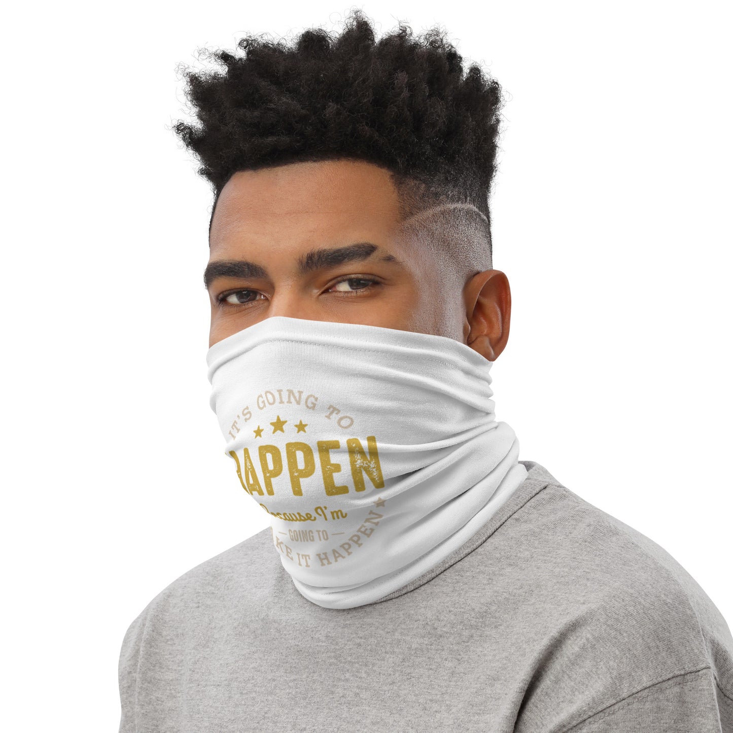 Mens It' Going To Happen Neck Gaiter - Pixellly