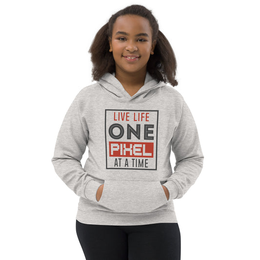 Girls Live Life One Pixel At A Time Hoodie - Pixellly