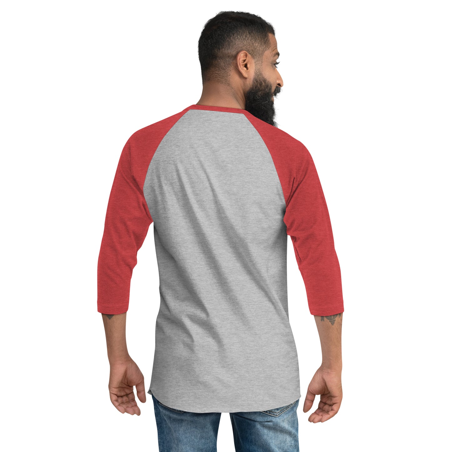 Mens Actions Speak Louder Than Words  3/4 sleeve raglan shirt - Pixellly