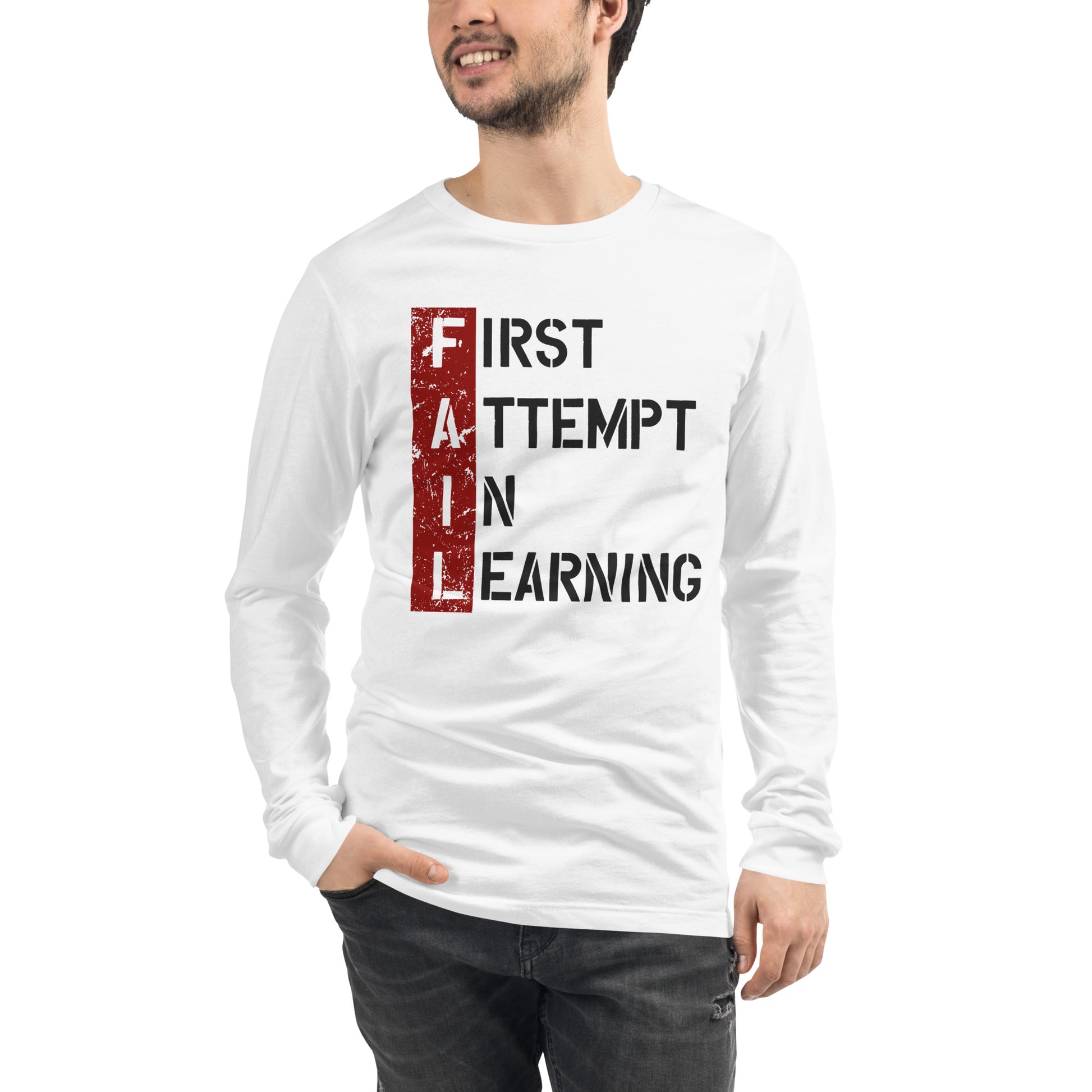 Mens FAIL Long Sleeve Tee - Pixellly