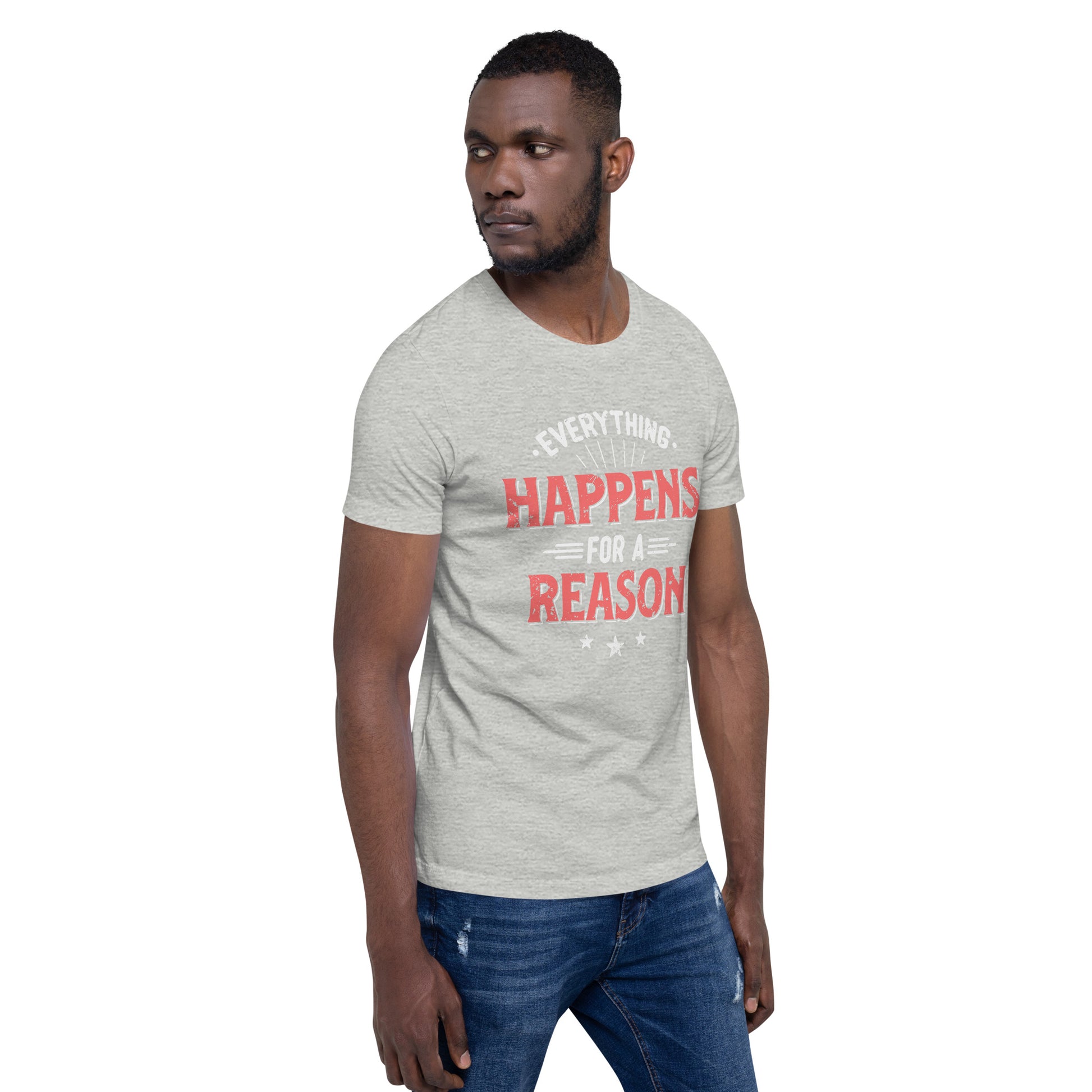 Mens Everything Happens For A Reason T-shirt - Pixellly