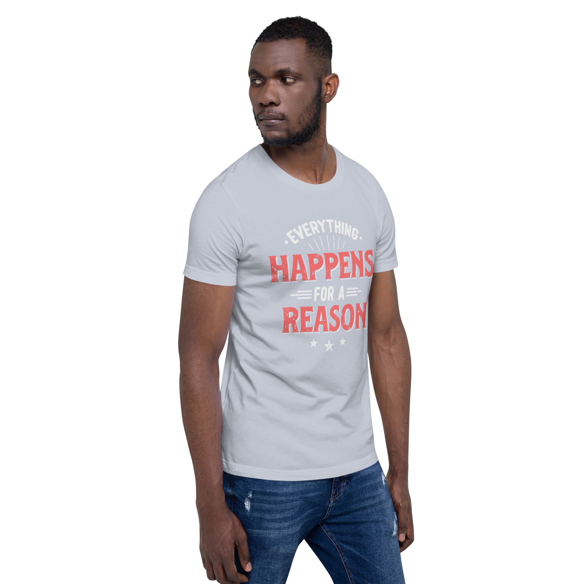 Mens Everything Happens For A Reason T-shirt - Pixellly