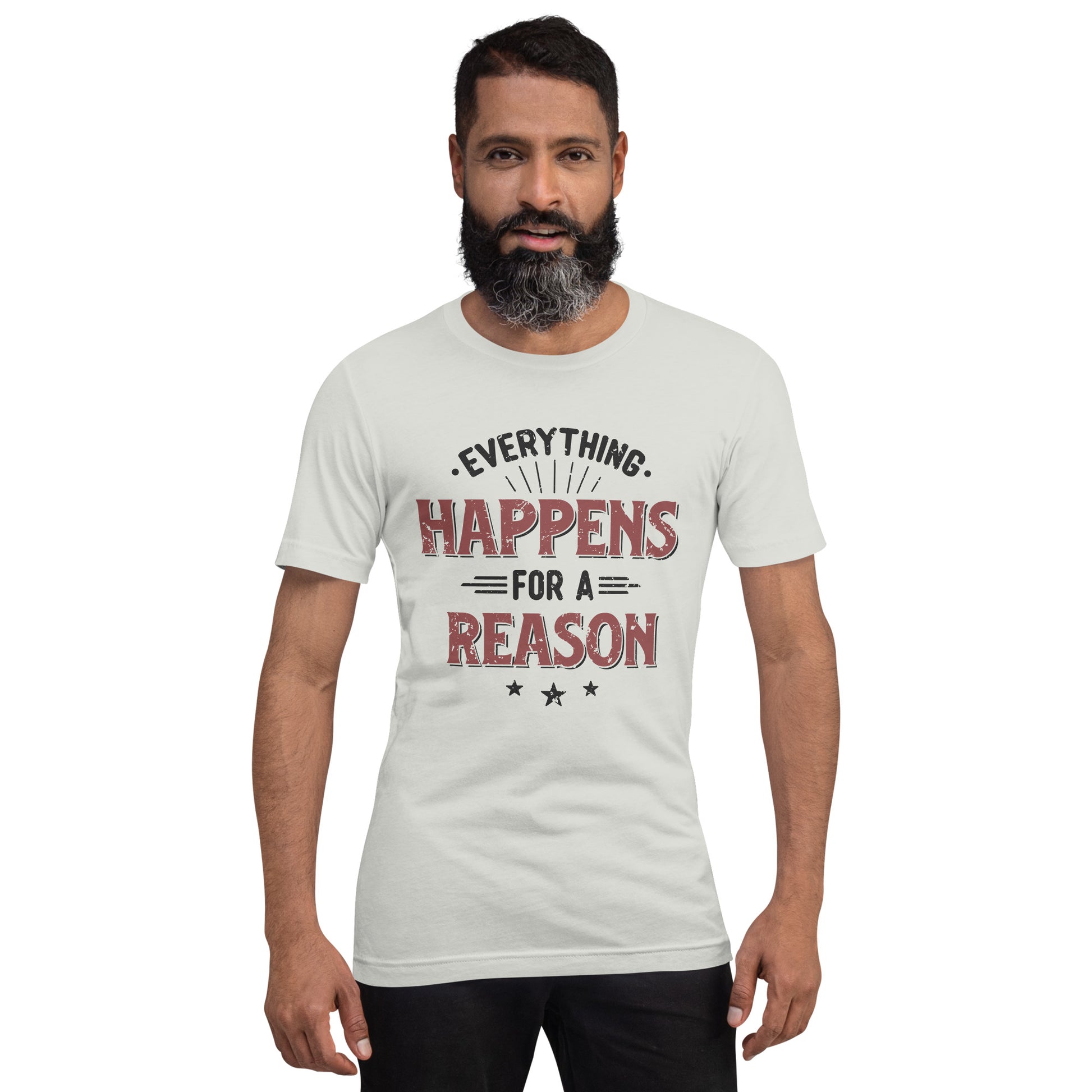 Mens Everything Happens For A Reason T-shirt - Pixellly