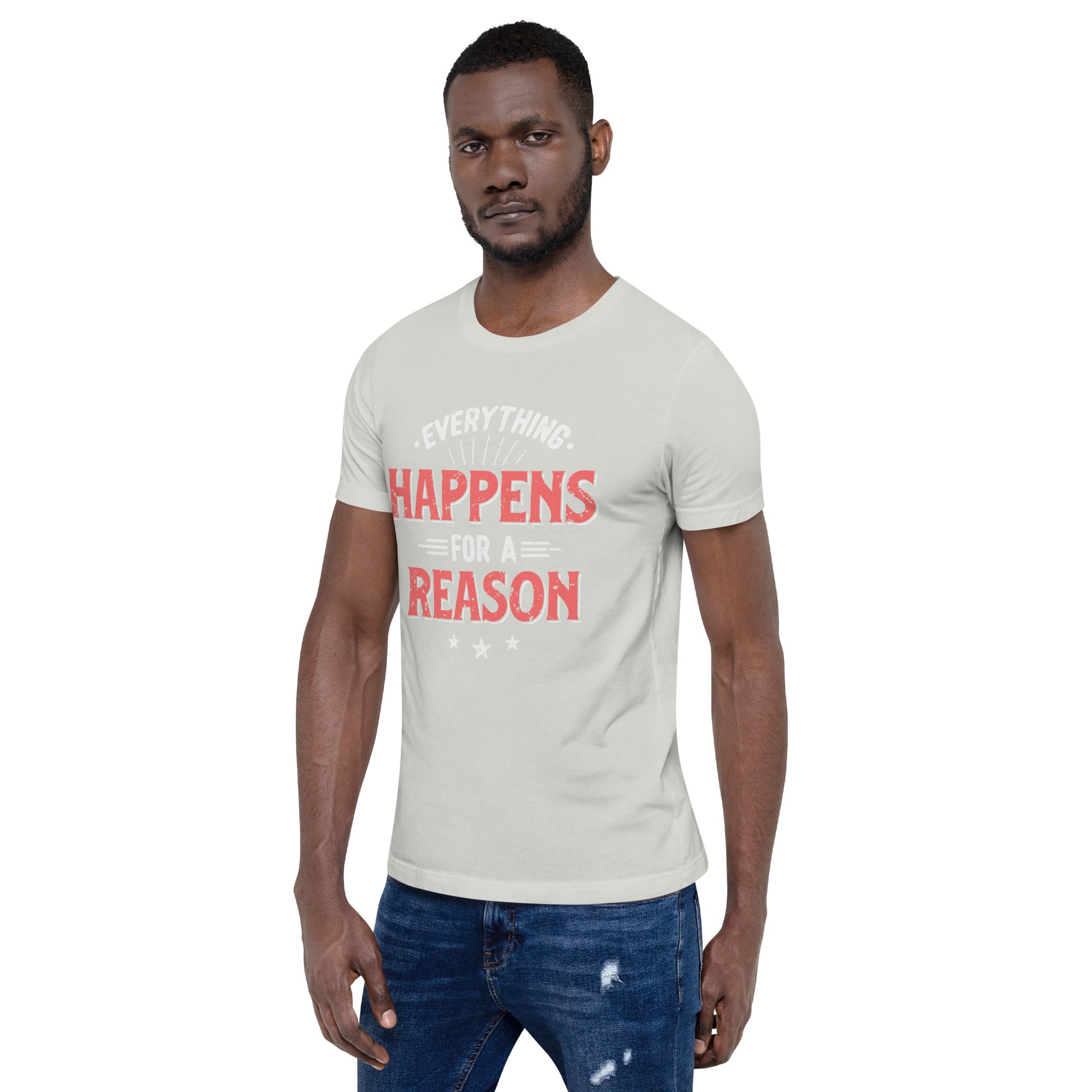 Mens Everything Happens For A Reason T-shirt - Pixellly