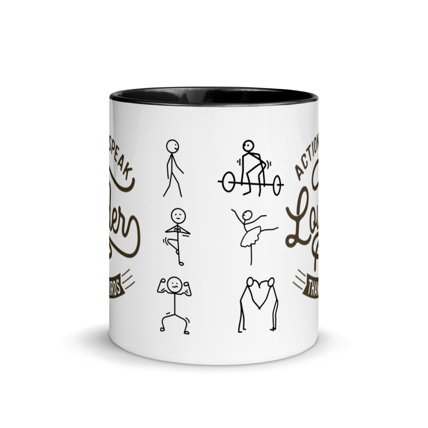 Mug Actions Speak Louder Than Words - Pixellly