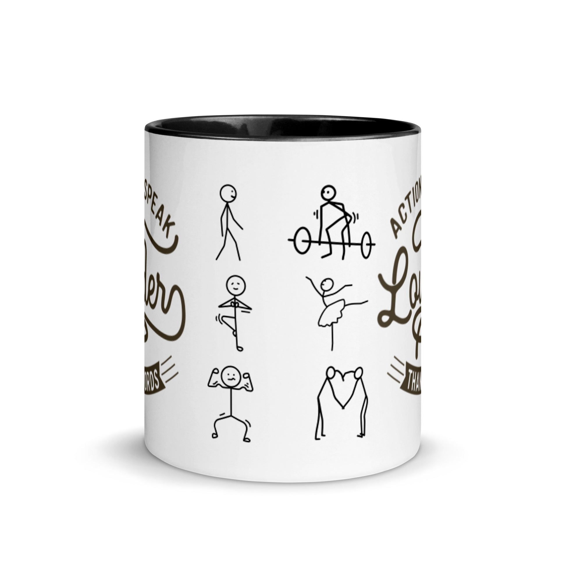 Mug Actions Speak Louder Than Words - Pixellly