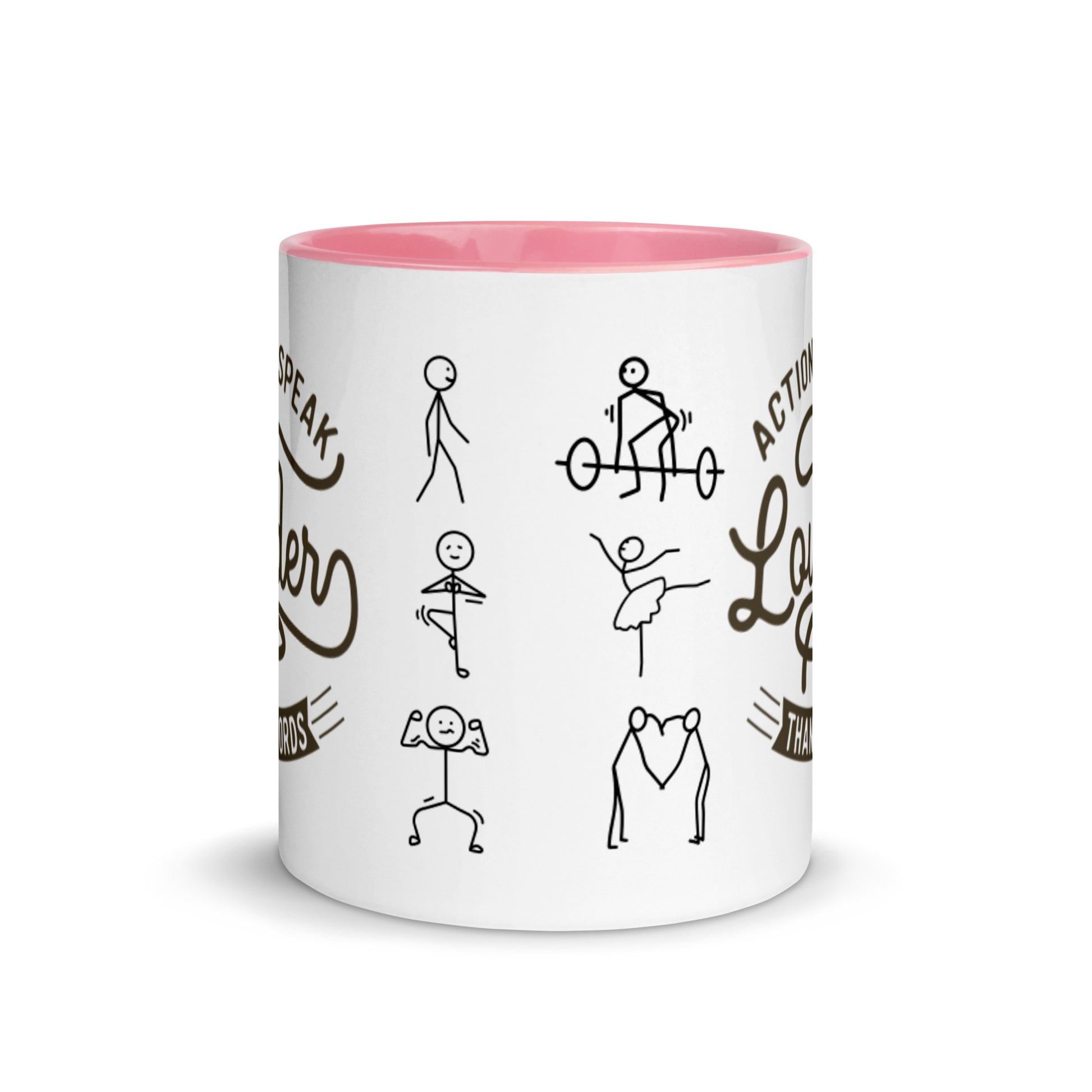 Mug Actions Speak Louder Than Words - Pixellly