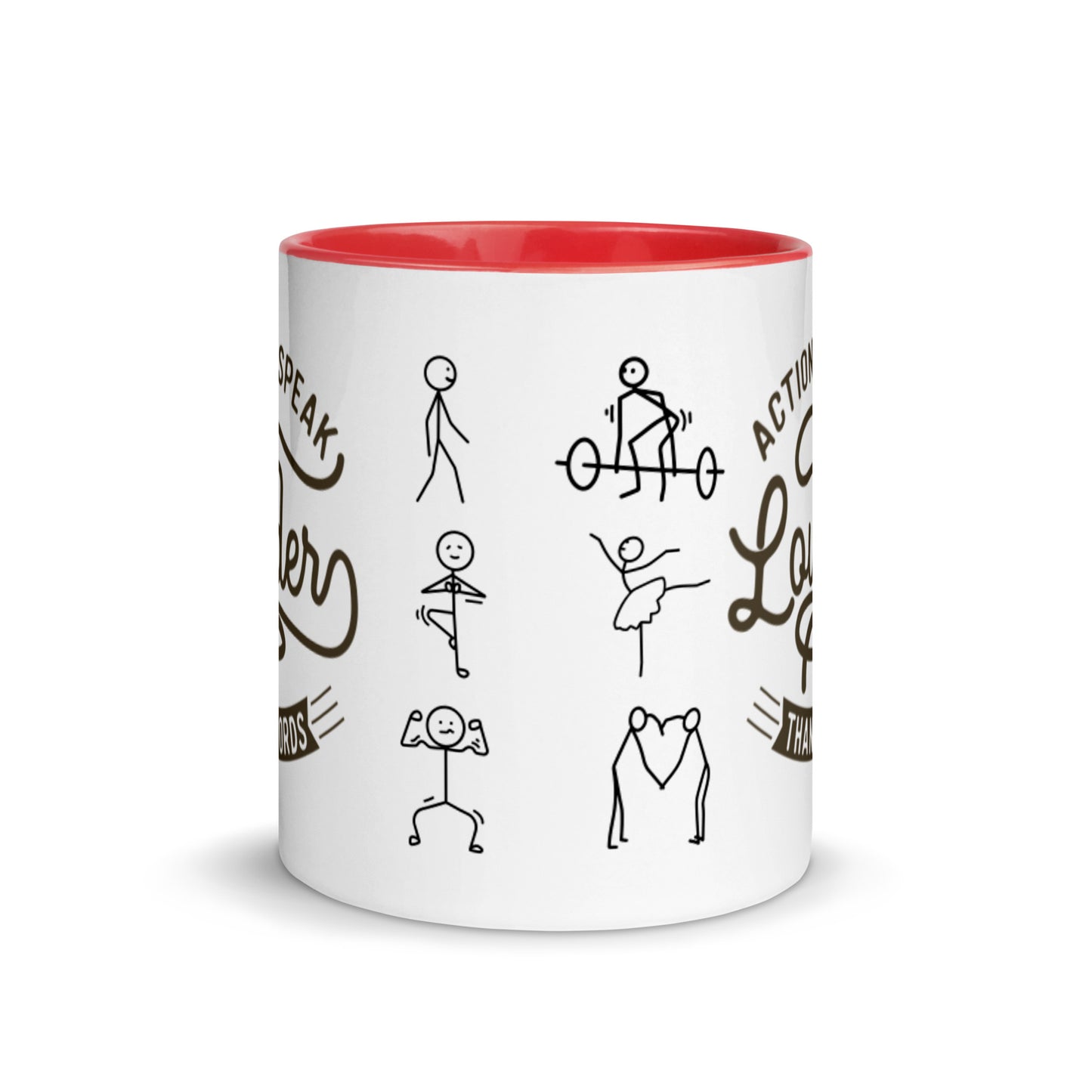 Mug Actions Speak Louder Than Words - Pixellly