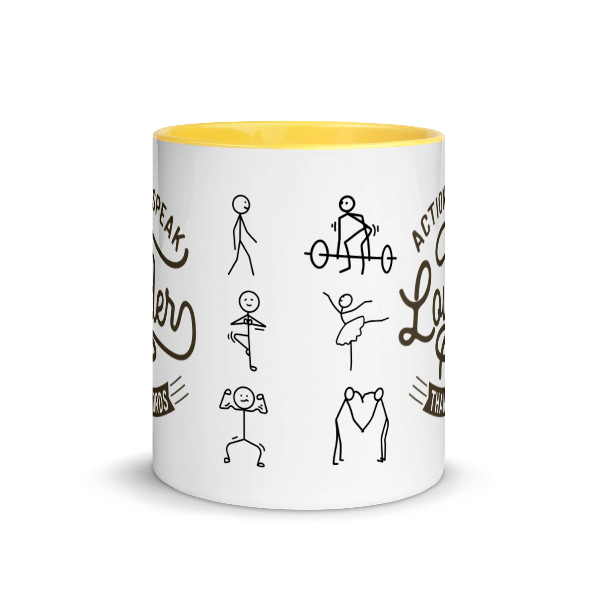 Mug Actions Speak Louder Than Words - Pixellly