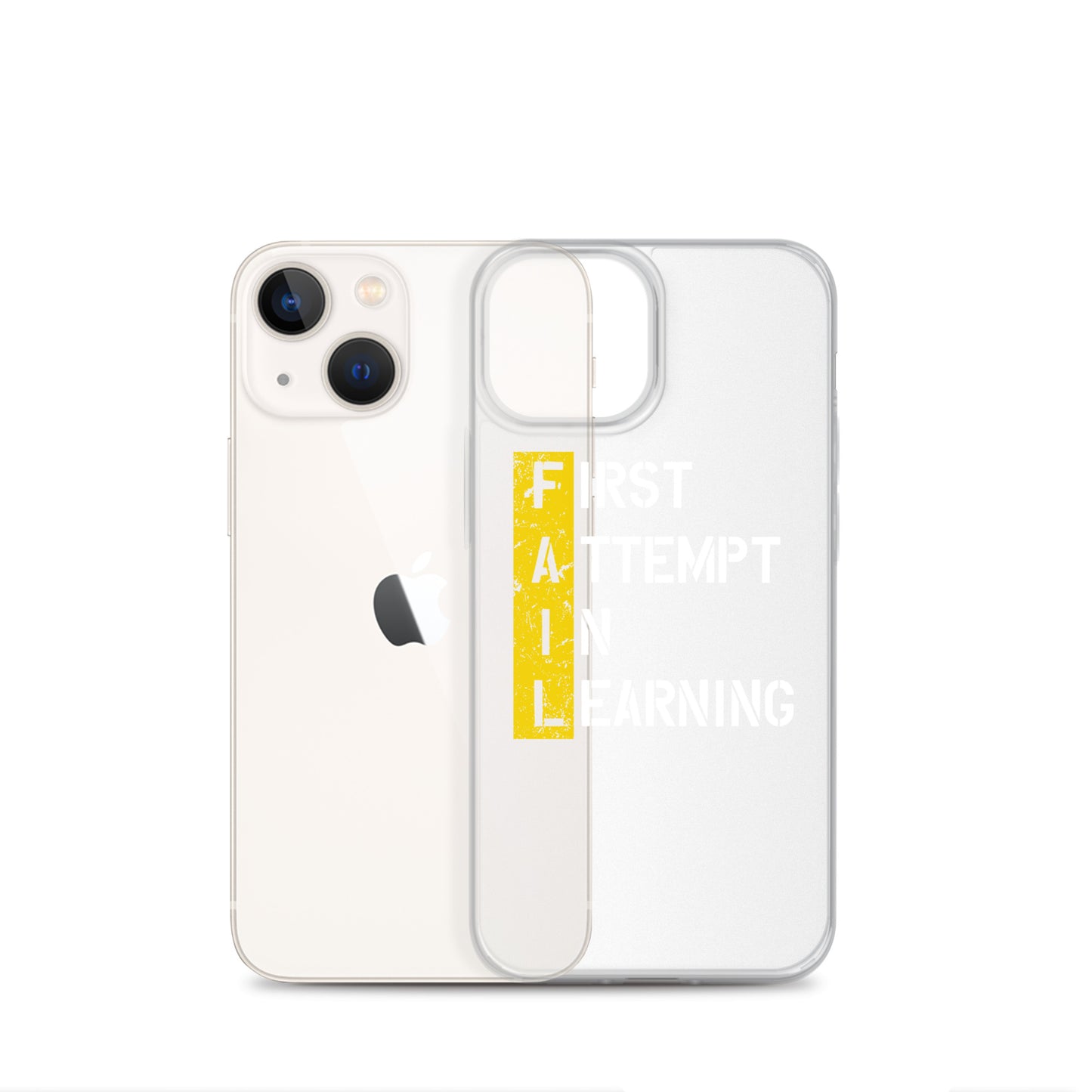Clear Case for iPhone® - FAIL - BLACK PHONE