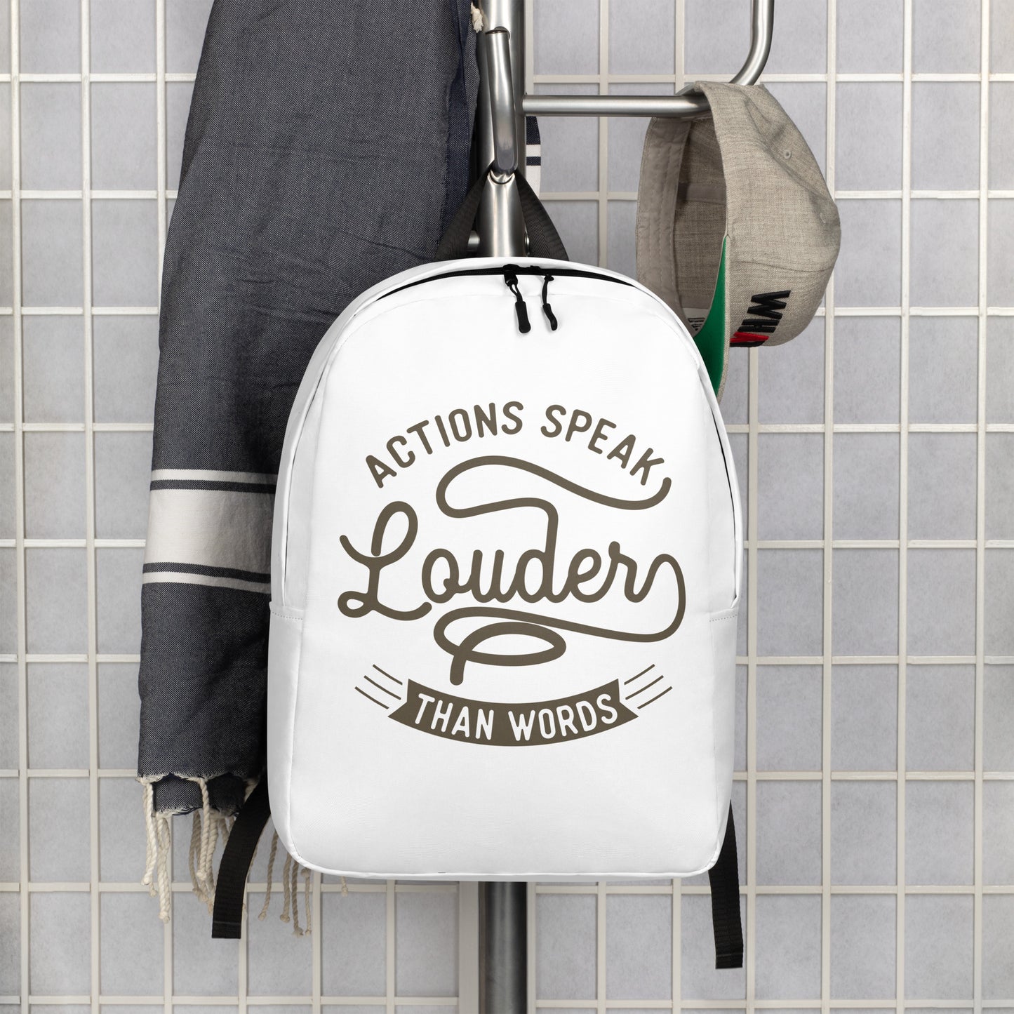 Action Speaks Louder Than Words Backpack - Pixellly 
