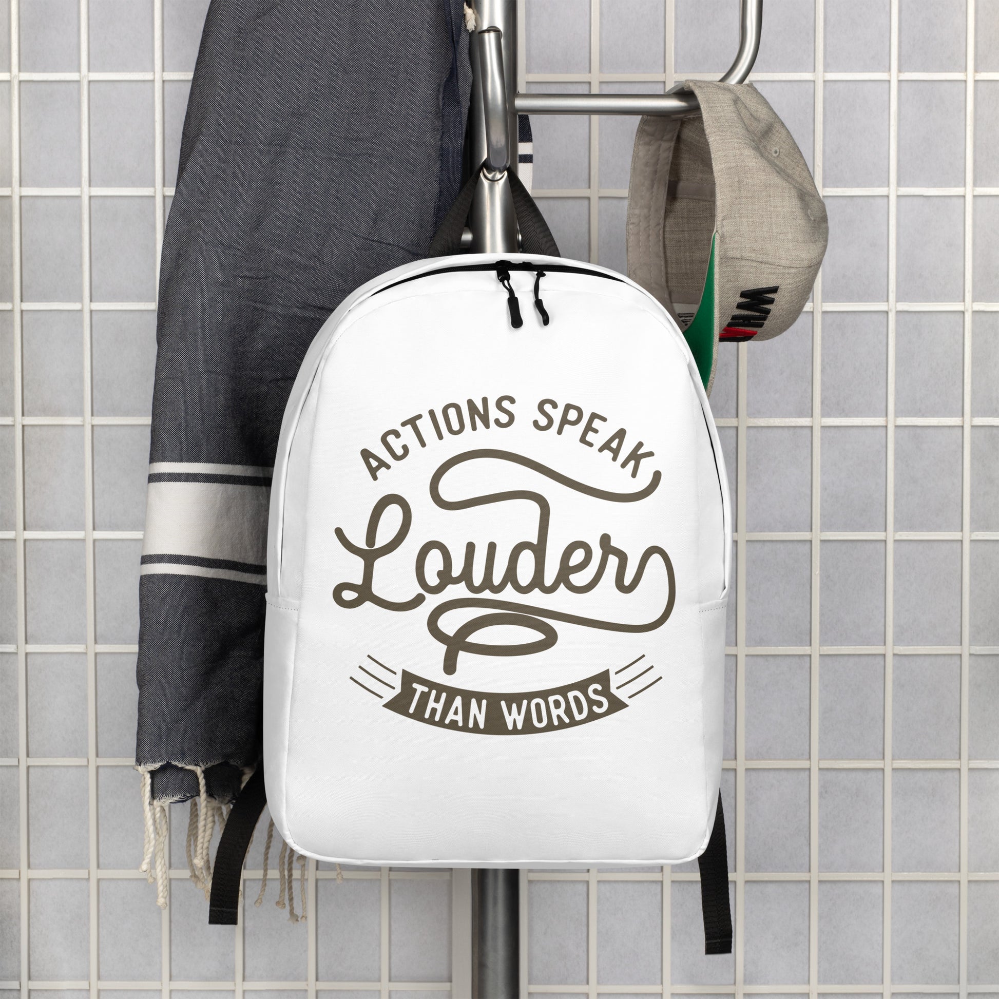 Action Speaks Louder Than Words Backpack - Pixellly 