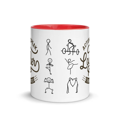 Mug Actions Speak Louder Than Words - Pixellly 