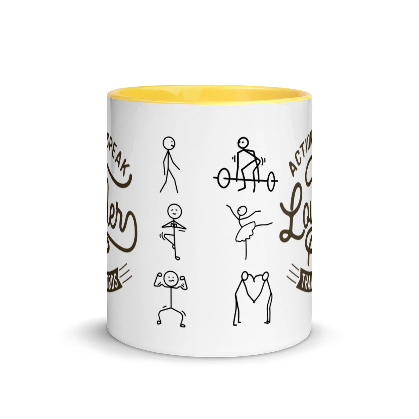 Mug Actions Speak Louder Than Words - Pixellly 