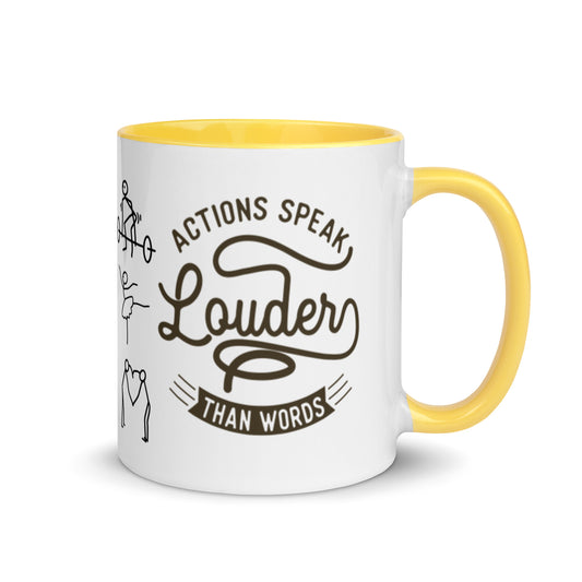 Mug Actions Speak Louder Than Words - Pixellly 